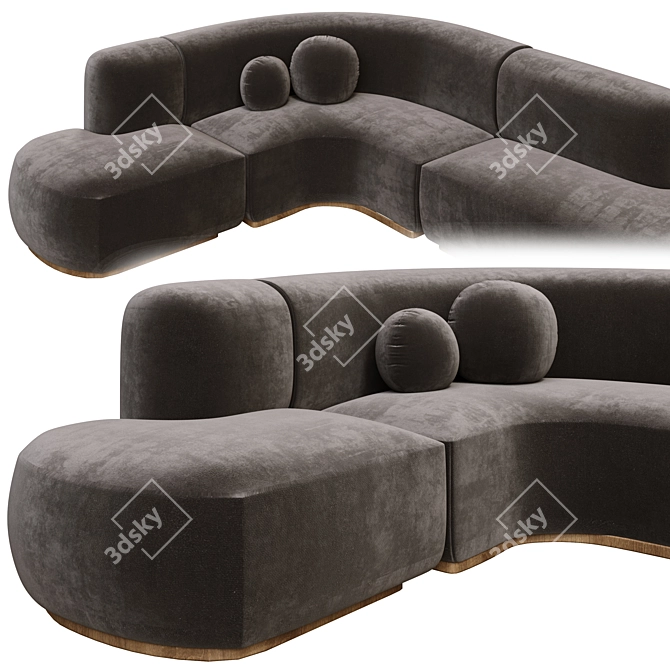 Bjorn Collection Corona Sofa 3D model image 3