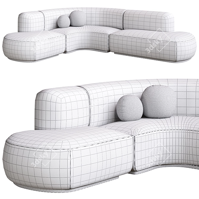 Bjorn Collection Corona Sofa 3D model image 1