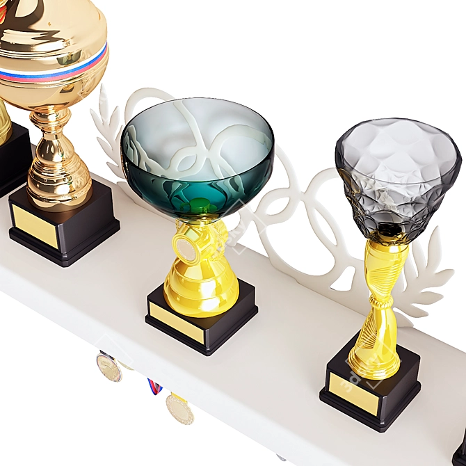 Sports Trophies and Cups TurboSmooth 3D model image 2