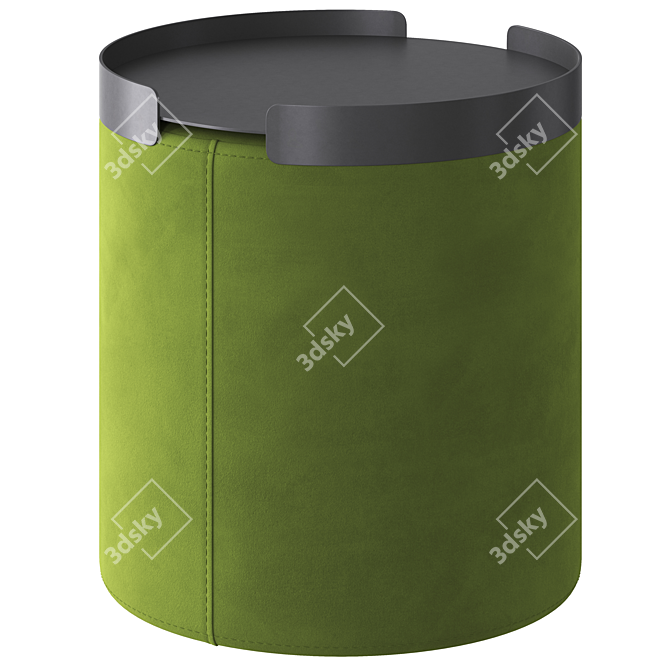 Sleek Bumper Ottoman Tray 3D model image 1