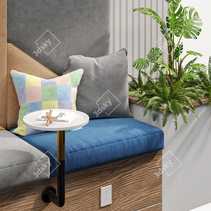 Versatile Soft Seating for Restaurants 3D model image 3