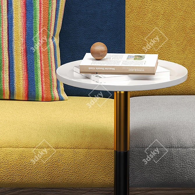 Versatile Soft Seating for Restaurants 3D model image 4