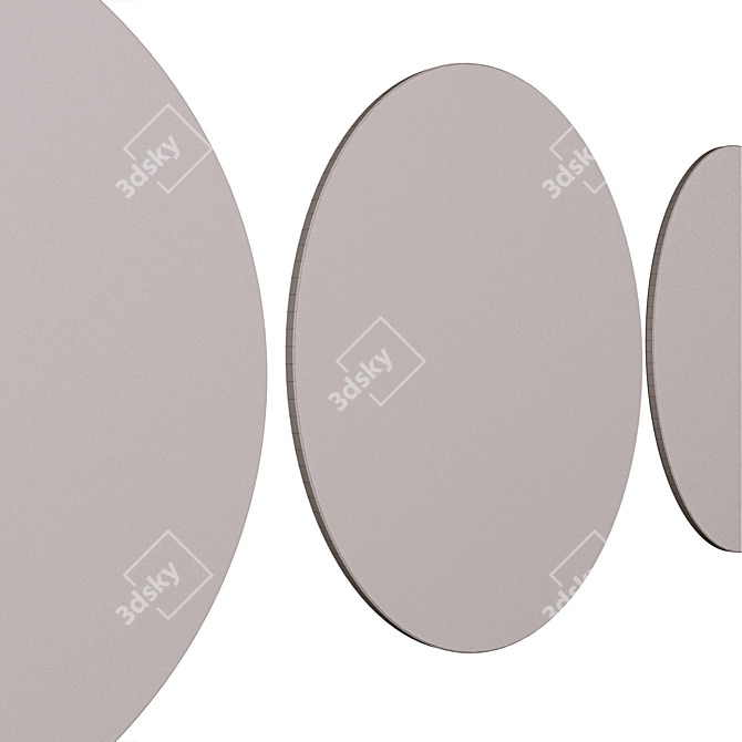 Gypsum Panel 400mm Diameter 3D model image 3