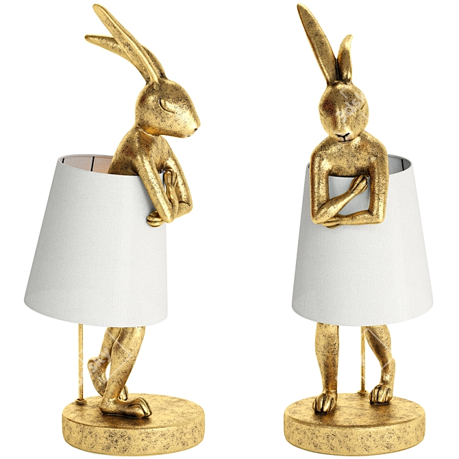 Rabbit Table Lamp, Vray Compatible 3D model image 1