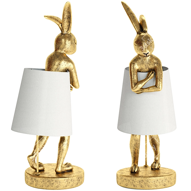 Rabbit Table Lamp, Vray Compatible 3D model image 3