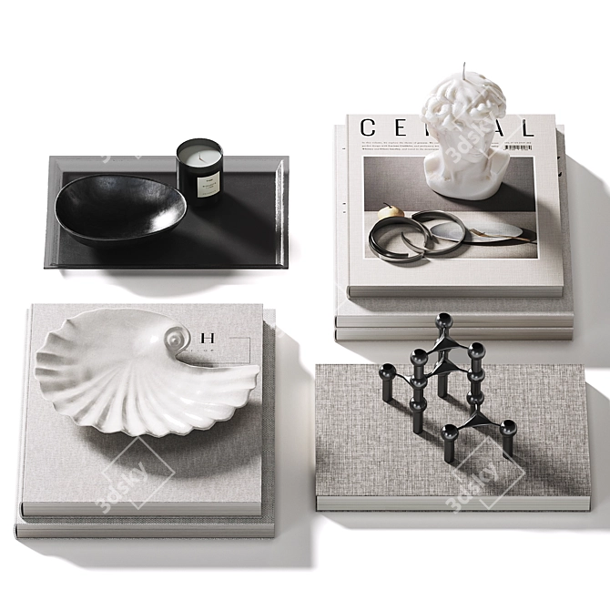 Decor Set for Coffee Table 3D model image 1