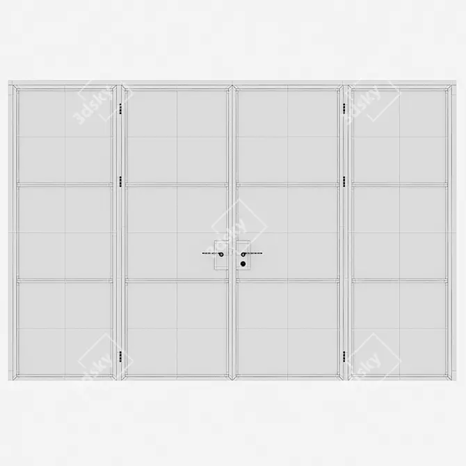 Corona Aluminium Door 169 Render 3D model image 4