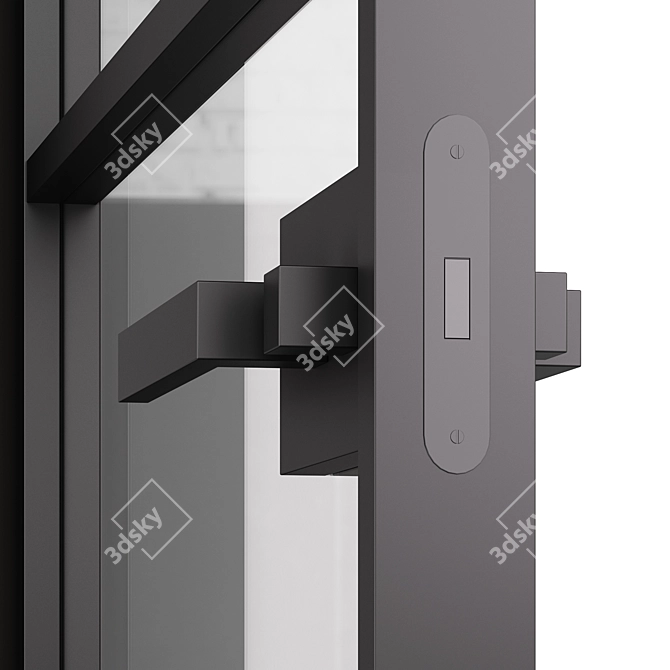 Aluminum & Glass FORMATO Doors 3D model image 2