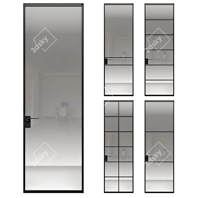 Modern Volhovec Doors Collection: ALPL040 3D model image 1