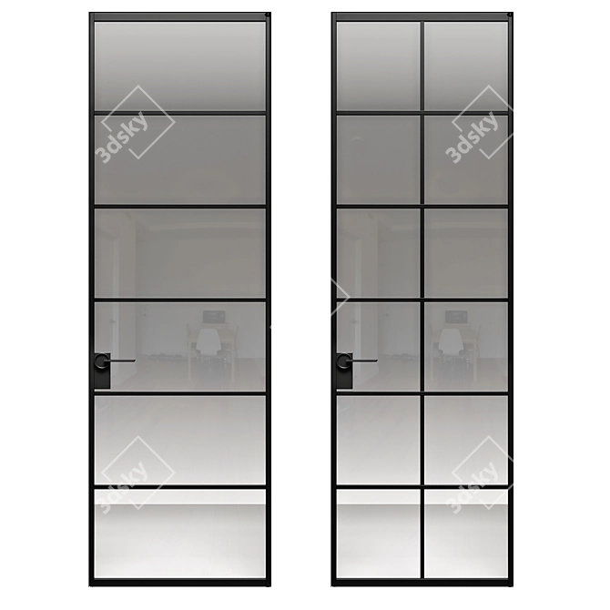 Modern Volhovec Doors Collection: ALPL040 3D model image 3