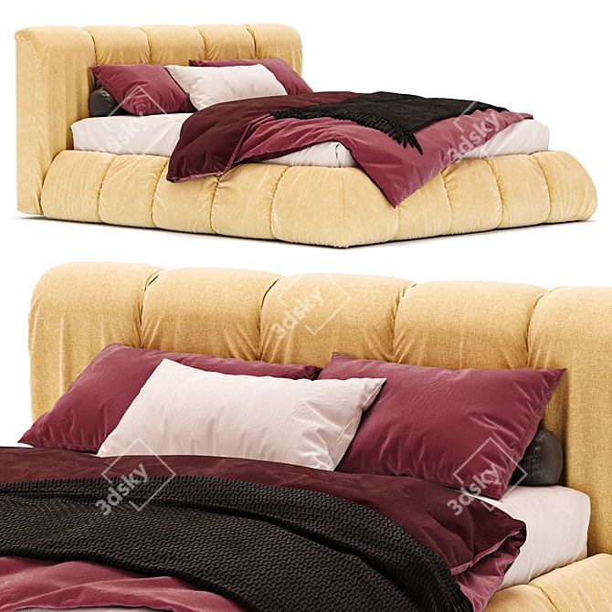 August Pafutto Bed AL-0004 3D model image 2