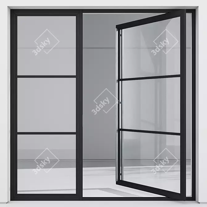 Modern Aluminium Door 171 3D model image 1