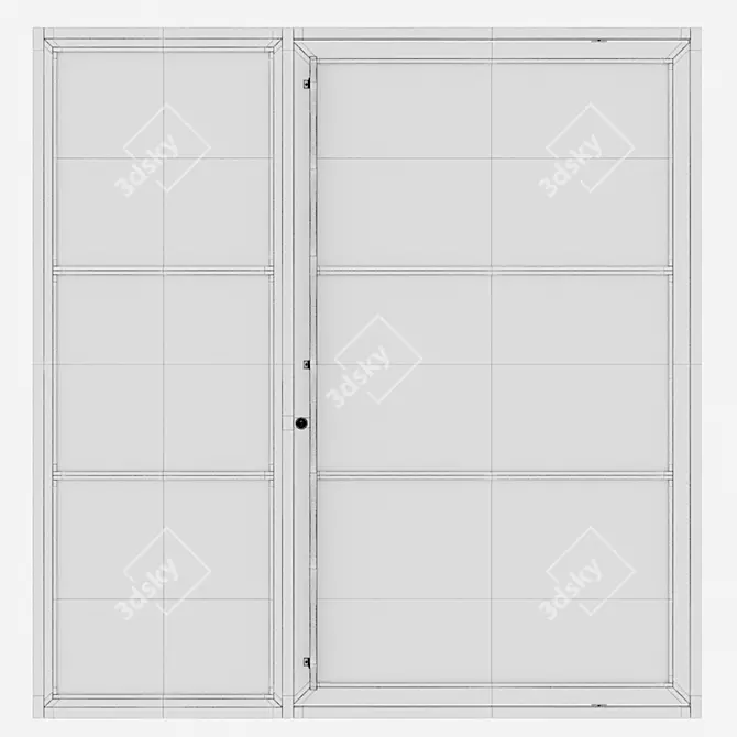 Modern Aluminium Door 171 3D model image 4