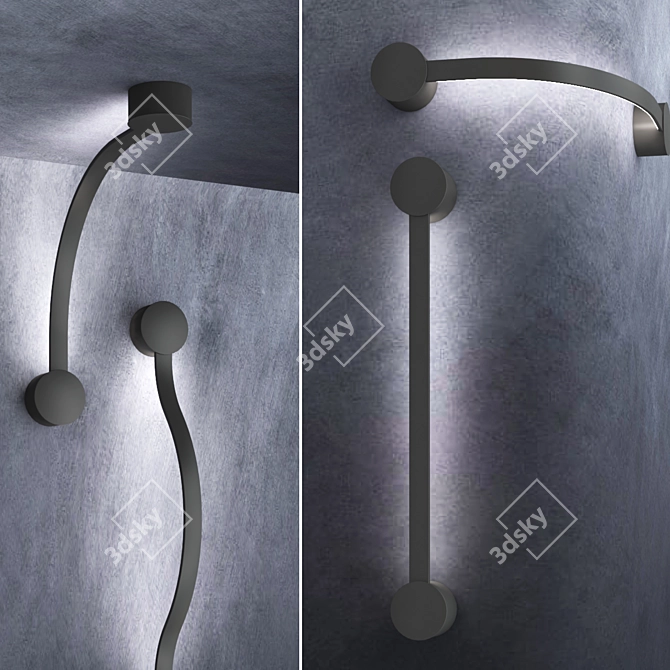 Modern Wall Light SEGMENTO By Olev 3D model image 3