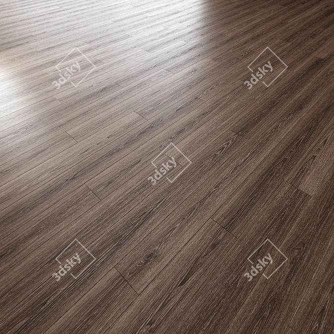 Oak Parquet Floor Texture Pack 3D model image 4