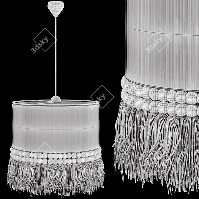 Boho Pendant Lamp Collection 3D model image 6