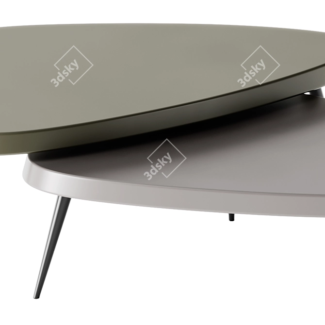 Mexique Outdoor Tables Set 3D model image 3