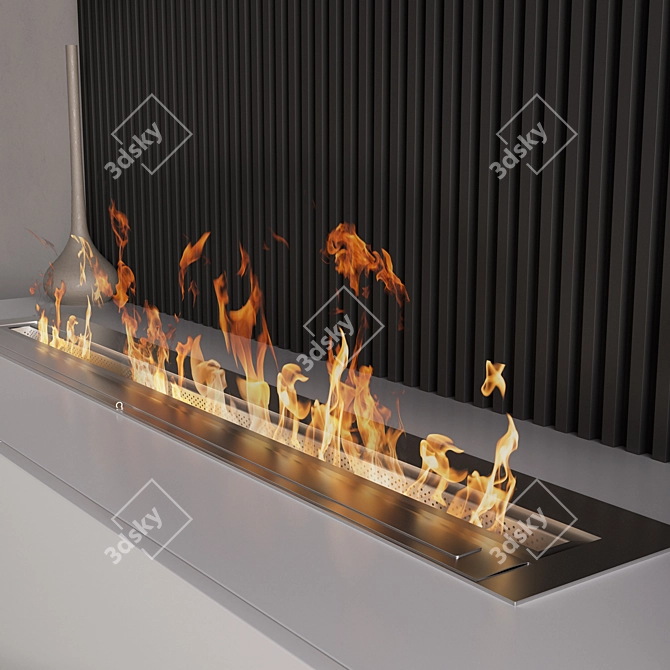 Biocamin Wall Fireplace Design 3D model image 2