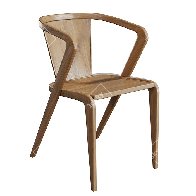 Lusitanian Roots Dining Chair 3D model image 3