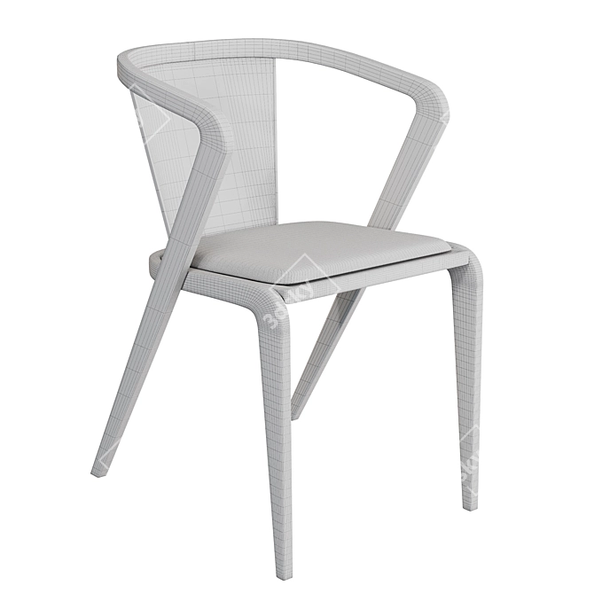 Lusitanian Roots Dining Chair 3D model image 4