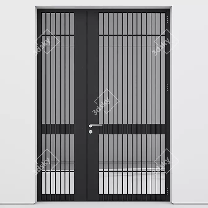 Corona Aluminium Door 176 Render 3D model image 2