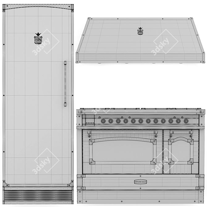  Italian Kitchen Appliances Bundle 3D model image 3