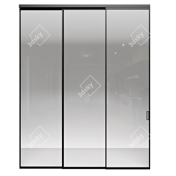 Aluminum Formato Partitions: Height Options 3D model image 2