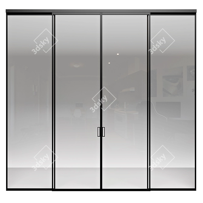 Aluminum Formato Partitions: Height Options 3D model image 3