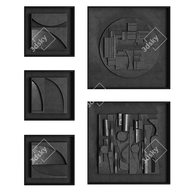 Dimensional Relief Artwork 3D model image 1