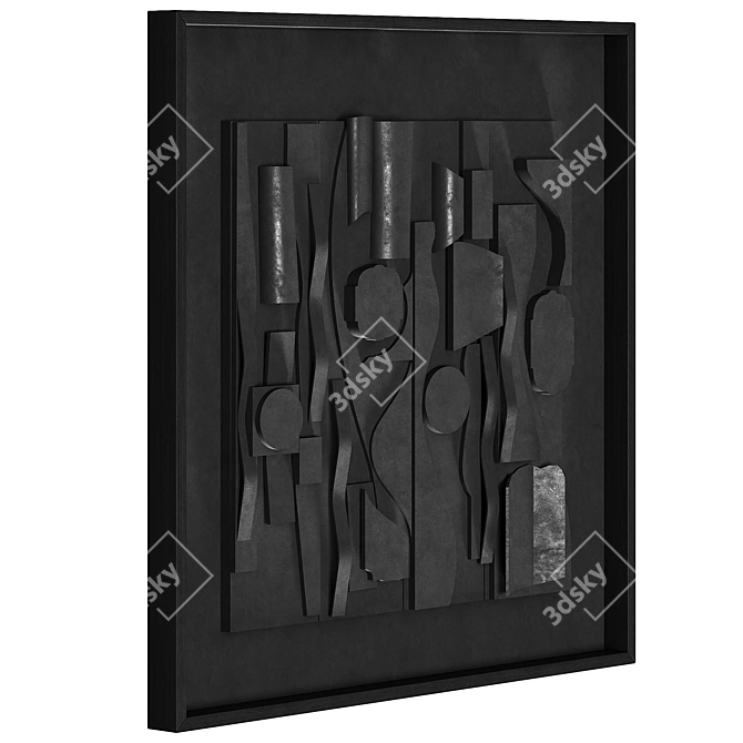 Dimensional Relief Artwork 3D model image 4