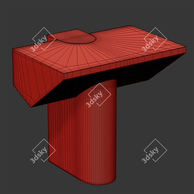 Sleek Minimalist Table Design 3D model image 2