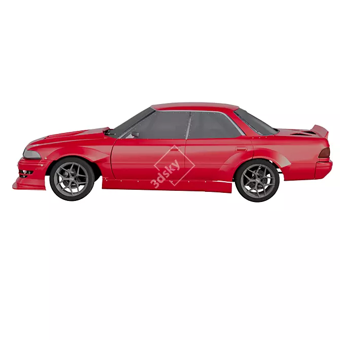 Toyota Mark II X80 TurboSmooth 3D model image 3