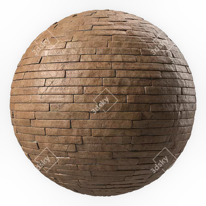 Seamless Stone Wall Materials 4k 3D model image 1