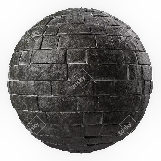 Seamless Stone Wall Materials 4k 3D model image 5