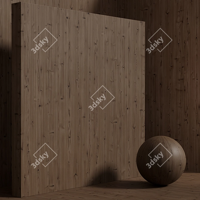 Seamless Pine & Spruce Wood Material Set 3D model image 5