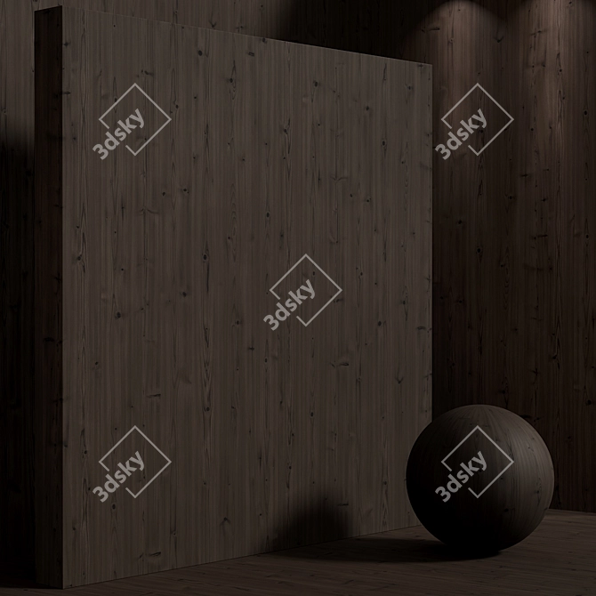 Seamless Pine & Spruce Wood Material Set 3D model image 6