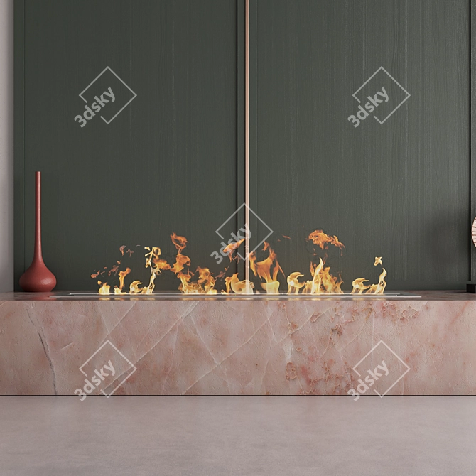 Fireplace Wall Décor

Translated Description: Стена с камином 3D model image 2