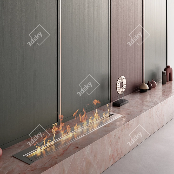 Fireplace Wall Décor

Translated Description: Стена с камином 3D model image 4