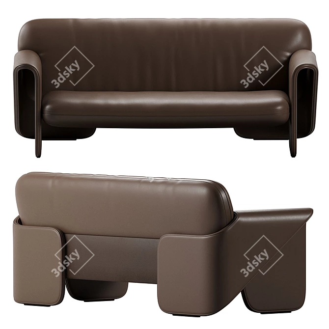 Modern De Sede Sofa Replica 3D model image 4