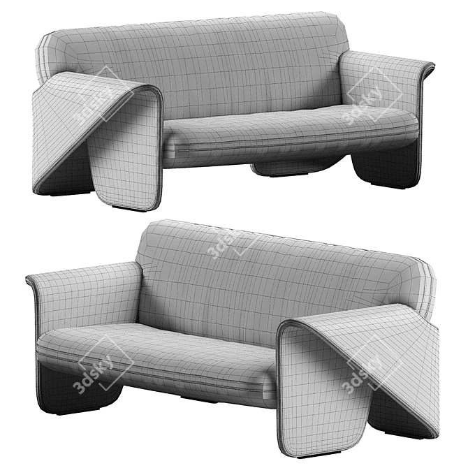 Modern De Sede Sofa Replica 3D model image 5