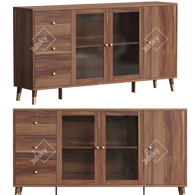 Ultic Modern Sideboard Buffet 3D model image 1