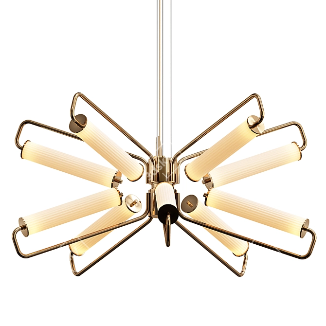 Miami I Modern Suspension Lamp 3D model image 1