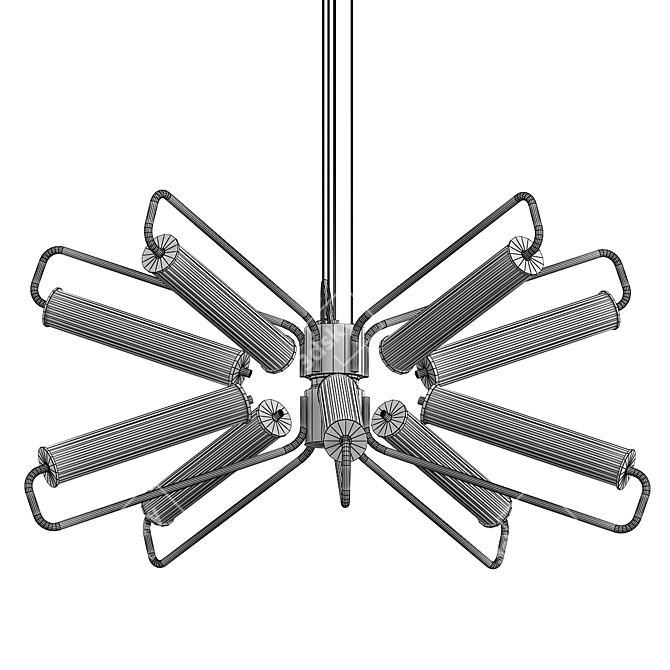 Miami I Modern Suspension Lamp 3D model image 4