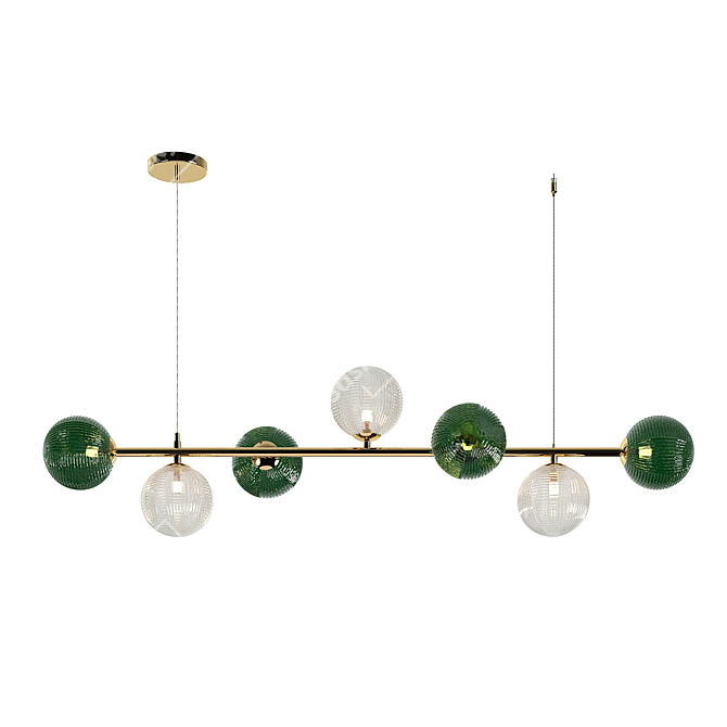 Modern Pendant Light Fixture 4035-7P 3D model image 2