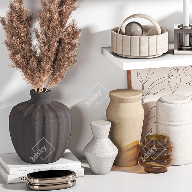 Elegant Decor Set 3D Model 3D model image 2