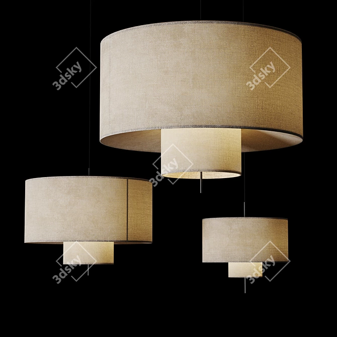  Margin Pendant Lamp 001 3D model image 1