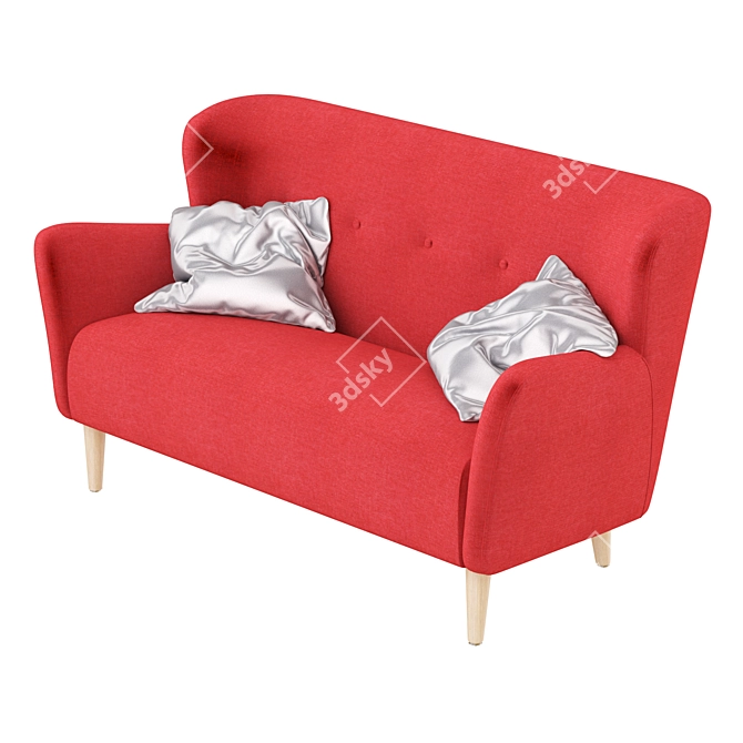 Modern Sofa Wings 3D Model 3D model image 2