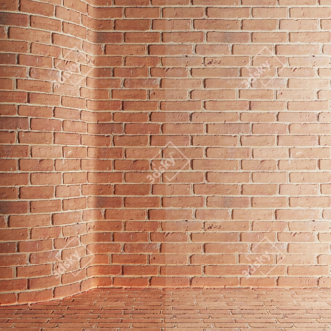  Seamless Brick Texture Pack 8 Variants 3D model image 6