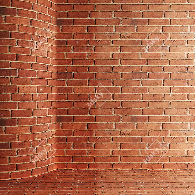  Seamless Brick Texture Pack 8 Variants 3D model image 7