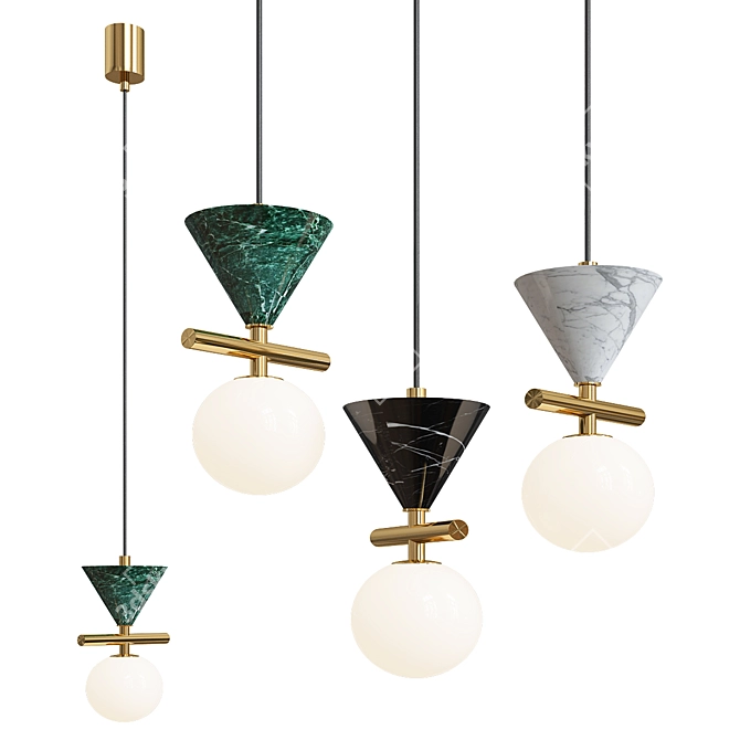 Field Aromas Pendant Lights 3D model image 2